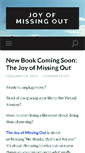 Mobile Screenshot of joyofmissingout.com